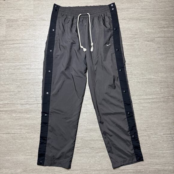Nike Tearaway Basketball Pants Mens L Dark Gray/Black DQ6096-254 Warmup Practice - Picture 1 of 11
